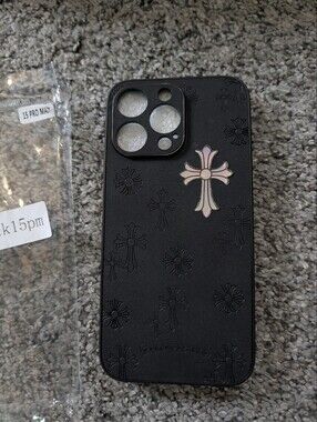 Nwt Black Cross Pattern iPhone 15 Pro Max Case